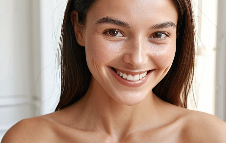 **Image Prompt:** A woman with radiant skin smiles confidently after a gentle AHA peel, showcasing a refined skin texture and even tone. Soft, natural lighting emphasizes the healthy glow. The background is a modern, minimalist Parisian apartment. Focus on capturing the skin's luminosity and overall sense of well-being.