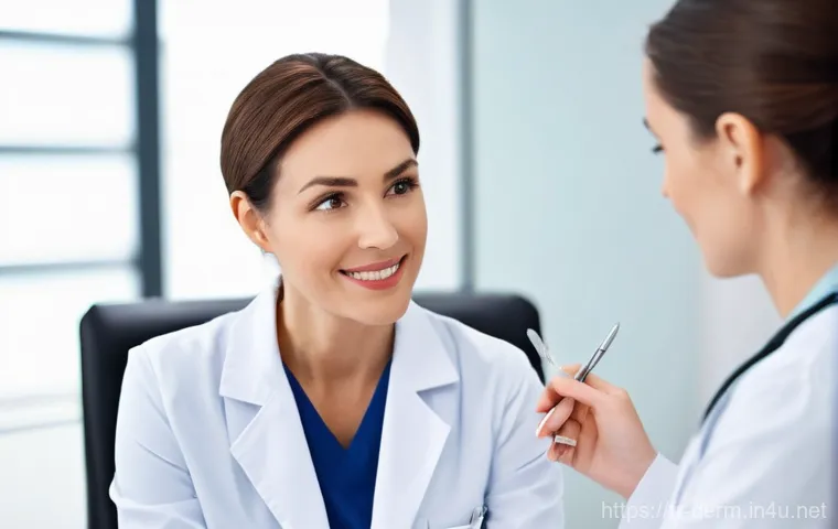 피부과 시술 부작용 예방법 - **Prompt 1: Expert Consultation for Skin Health**
    "A female dermatologist, in her late 30s to ea...
